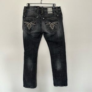 Rock revival Tavin alt Straight gray charcoal washed size 36 x 32 style TJ6632A3